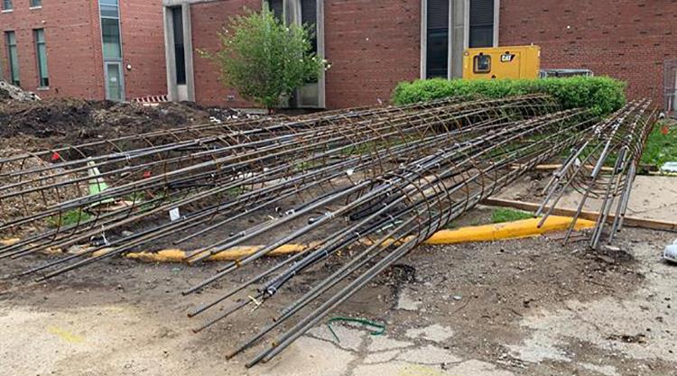 Hydrosystems Laboratory construction in progress