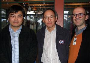 Pavel Ni, Steven Chu, Stefano Markidis (left to right)