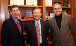 From left, Mike Bragg, Desmond Chan, and Bruce Vojak