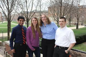 NPRE students Jaspreet Rehal, Kristin Schoemaker, Kathleen Weichman and Benjamin Russell.