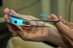 Google Glass device loaded with a radiation detector.