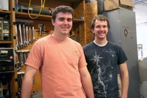 NPRE graduate students Peter Fiflis and Matthew Szott