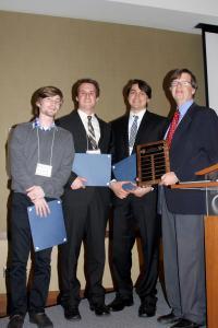 Christopher Keckler, Jake McLain, Dan Strat and Department Head Jim Stubbins