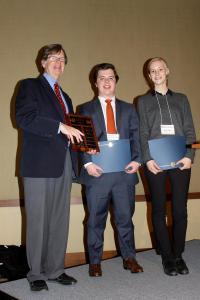 Department Head Jim Stubbins, Jonathan Rolland and April Novak