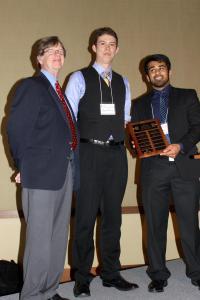 Department Head Jim Stubbins, Andrew Groll and ANS President Aveek Kapat