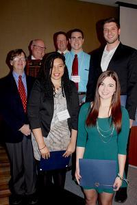 Back: Department Head Jim Stubbins; Bruce Rash, Exelon; Ed McVey, Exelon; Steven Jensen; Kevin Chowaniec. Front: Lauren Roby; Kathryn Mummah