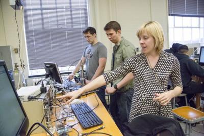 Assistant Prof. Clair Sullivan was successful in her innovative approach to teaching NPRE 498 (Advanced Radiation Detector Concepts).