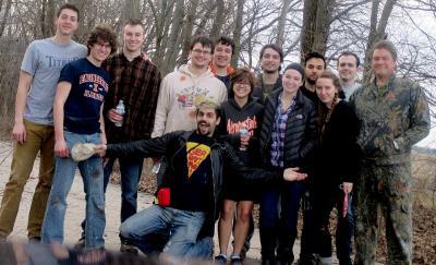 ANS Illinois chapter student members on a recent paintball expedition.
