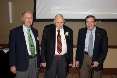 Emeritus Profs. George Miley and Barclay Jones with Prof. Roy Axford