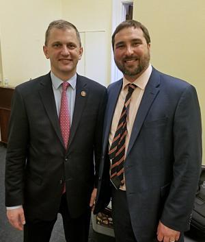 Illinois Congressman Sean Casten met with Daniel Andruczyk during Fusion Day in Washington, D.C.