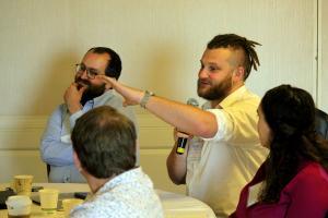 From left: Marc Ernoult, IPNO/CNRS; Baptiste Mouginot, University of Wisconsin-Madison; Romarie Morales Rosado, Pacific Northwest National Laboratory; Lee Burke, Pacific Northwest National Laboratory