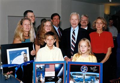 John C. Houbolt and family, 2001