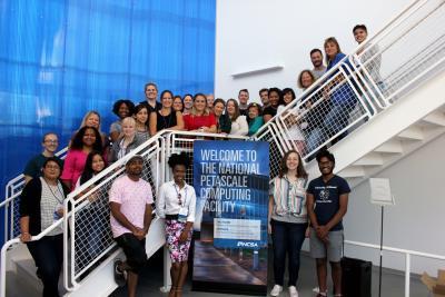 The Women in Nuclear chapter at Illinois hosted a national organization delegation at the end of July.