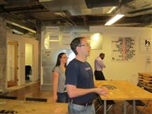 The ELLC group checking out the Hypepotamus shared collaboration space for startups.  