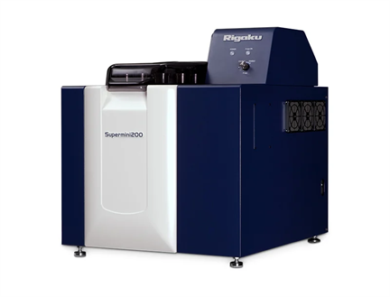 Wavelength-dispersive x-ray fluorescence spectrometer (Rigaku Supermini 200)