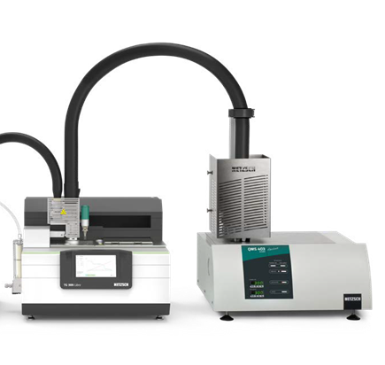 Netzsch Thermogravimetric Analysis with Mass Spectrometry (TGA-MS)