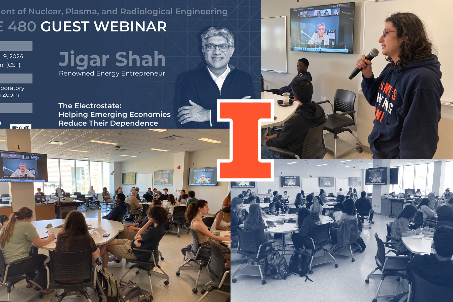 Jigar Shah discusses rise of ‘electrostate’ and global energy shifts with UIUC students