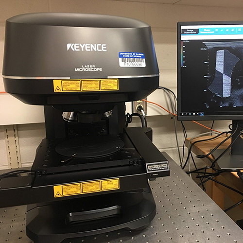 Keyence Vk X1000 3d Laser Scanning Confocal Microscope Materials Research Laboratory Uiuc