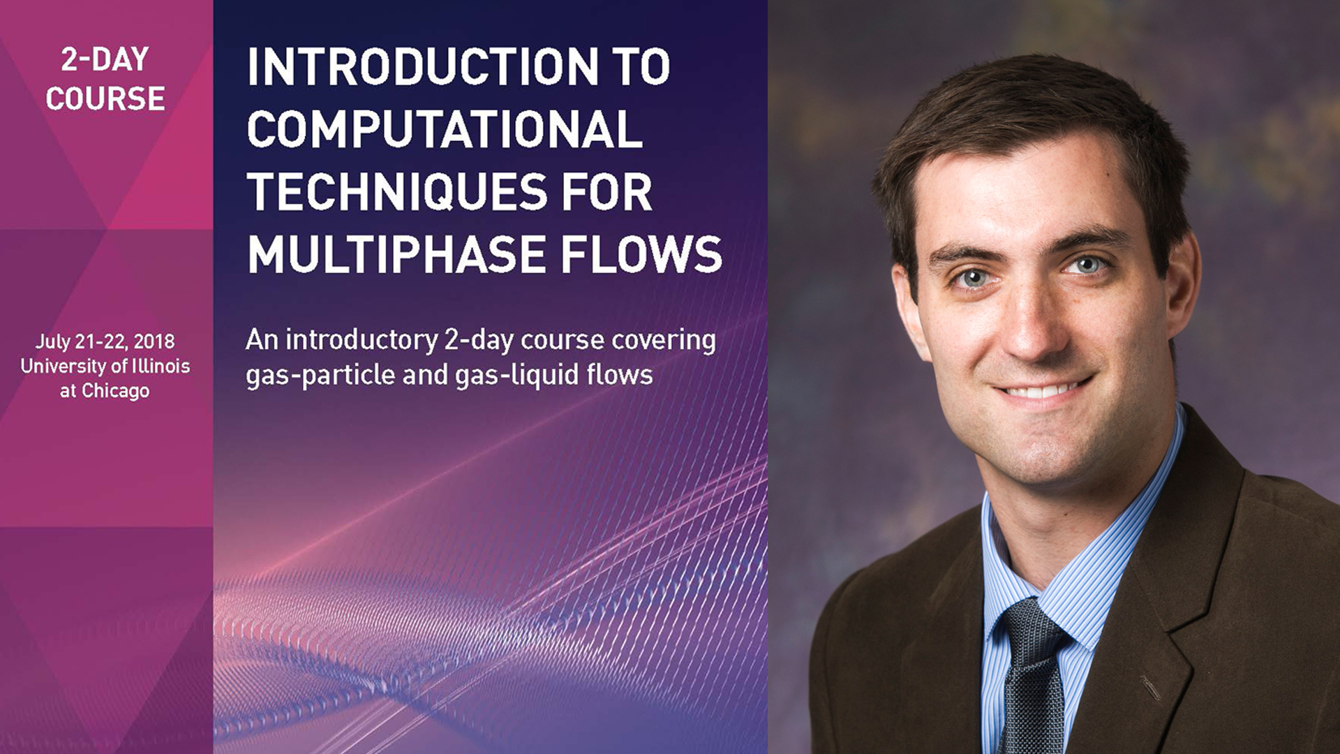 Brooks to instruct on computational multiphase flow for 