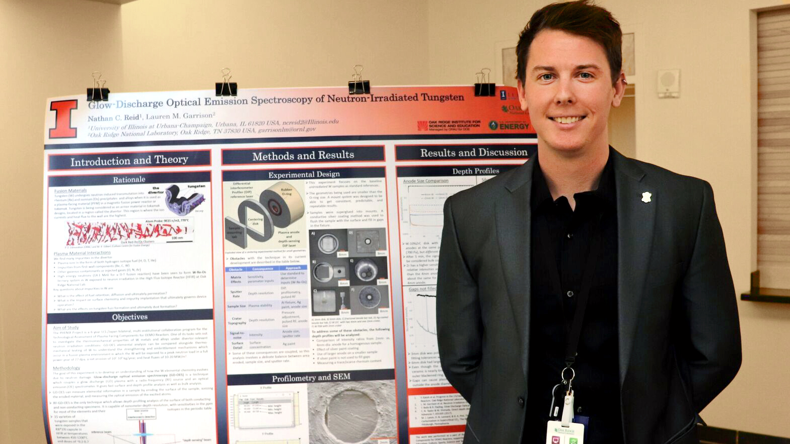 NPRE graduate student wins First Place in ORNL poster session