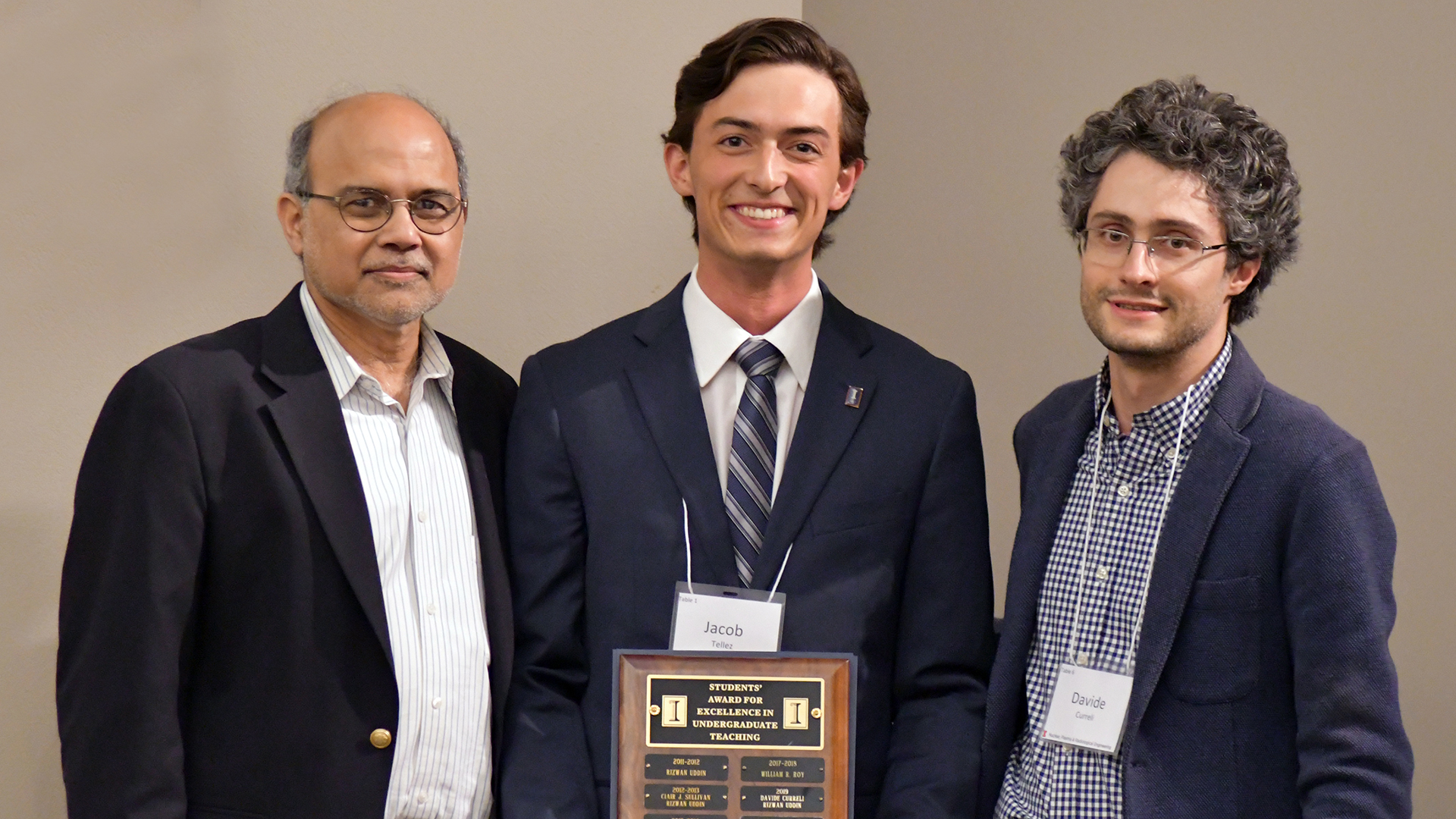 ANS Student Chapter awards Teacher, Staff Member of the Year