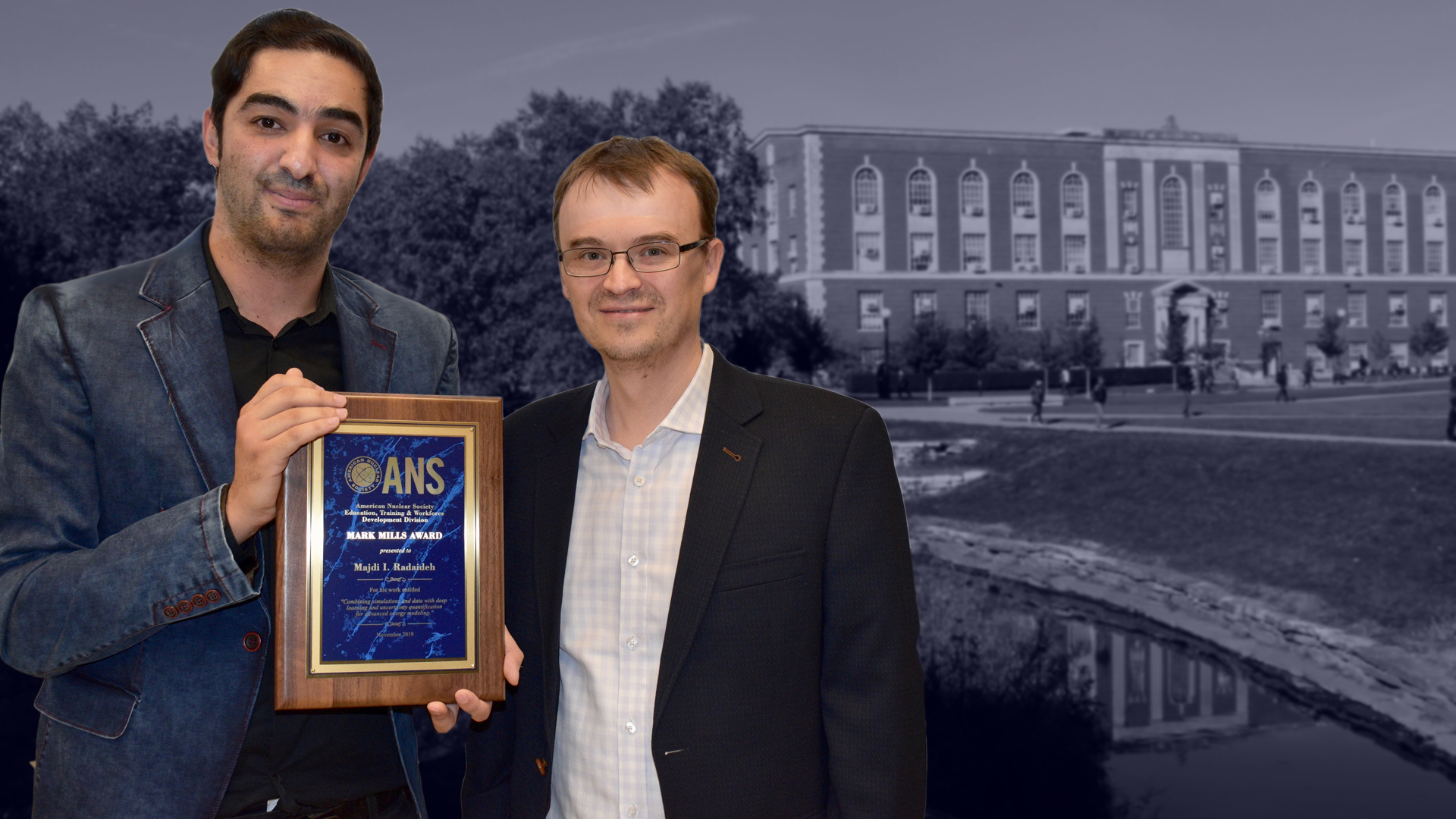 NPRE PhD Majdi Radaideh wins 2019 ANS Mark Mills Award