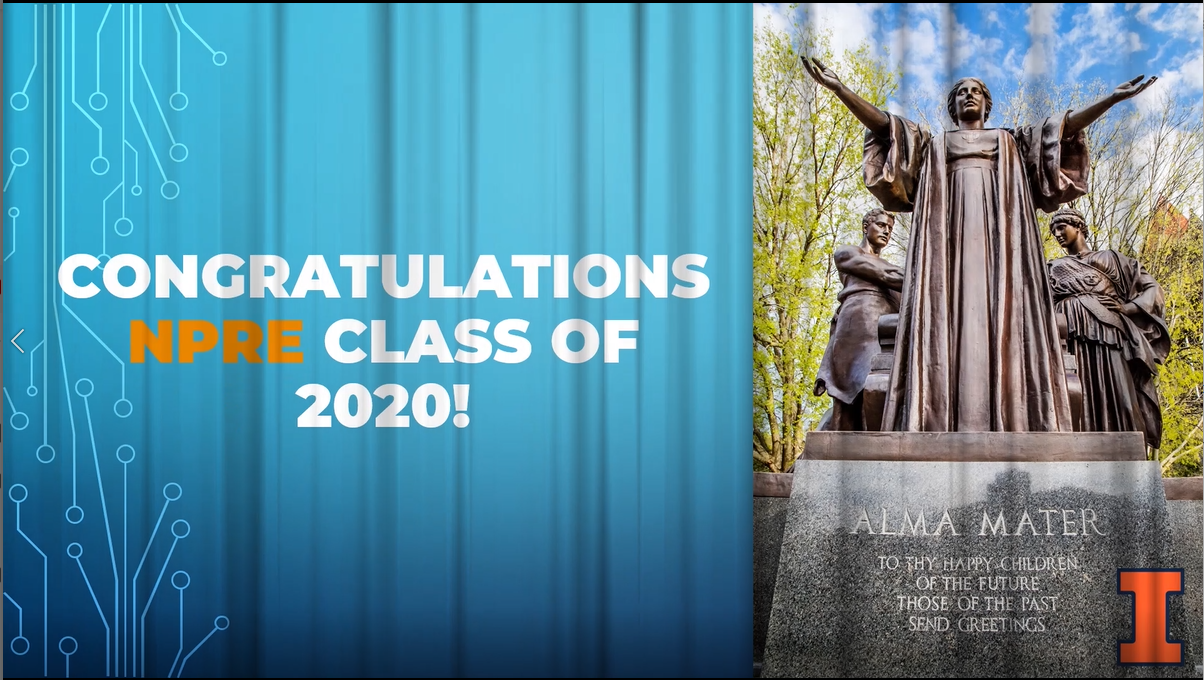 NPRE congratulates the Class of 2020