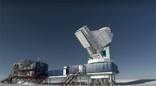 Click to play video: Holder and Vieira groups: Brief tour (2012) of the South Pole Telescope, before itï¿½s newest upgrade