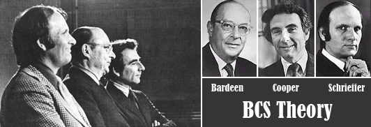 约翰·巴丁（John Bardeen），莱昂·库珀（Leon Cooper）和罗伯特·施里弗（Robert Schrieffer）在伊利诺伊大学的新闻发布会上于1972年10月在皇家瑞典科学院宣布，他们赢得了诺贝尔物理学奖。