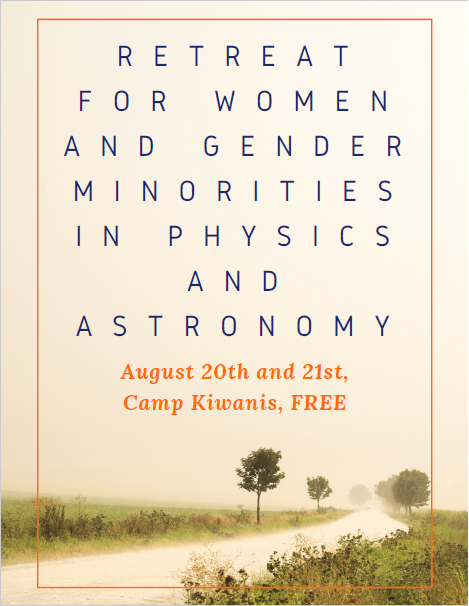 2019年8月20日至21日，Kiwanis Flyer营地的物理和天文学静修妇女