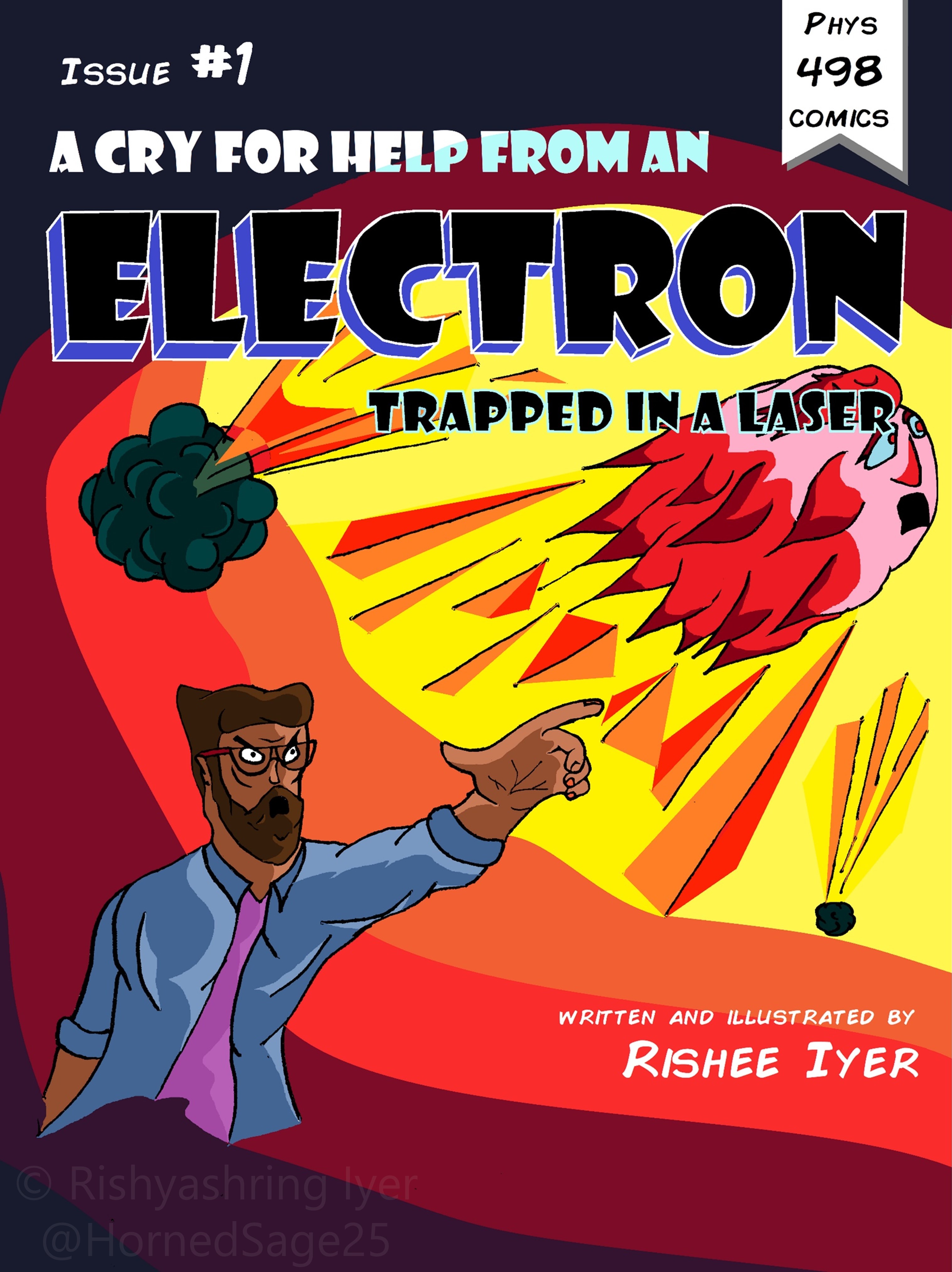 Laser comic cover