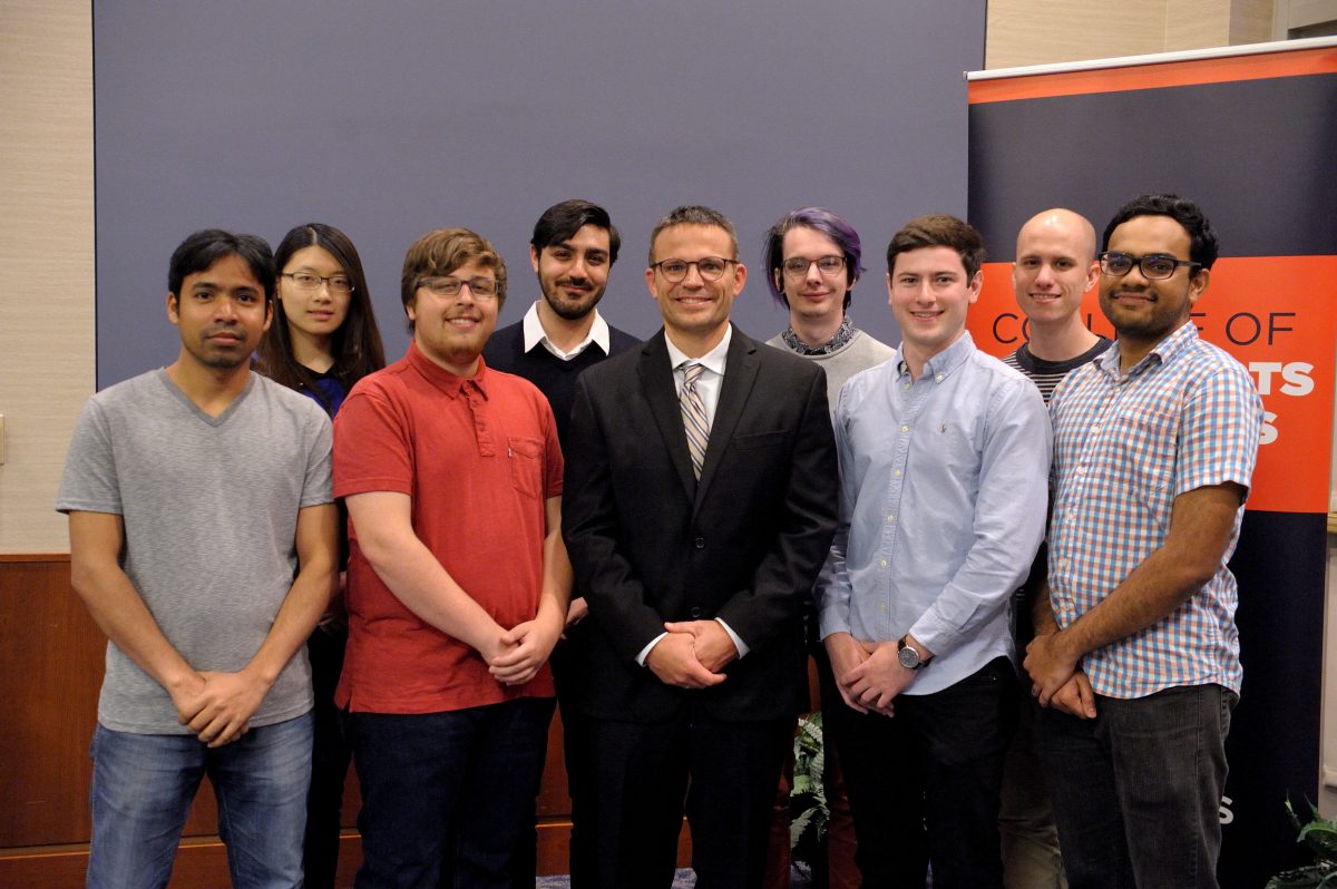 Professor Peters and his research group.