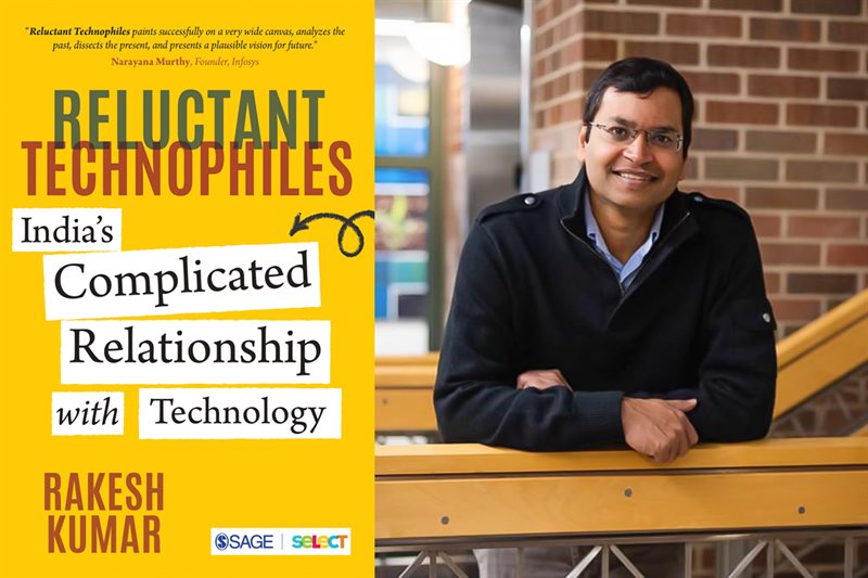 A new book by University of Illinois Urbana-Champaign electrical and computer engineering professor Rakesh Kumar examines how a country&acirc;&euro;&trade;s culture and society influence its adoption of new technologies and vice versa &acirc;&euro;&ldquo; using India as a case study.&Acirc;&nbsp;Photo courtesy Wesley Moore and photo illustration by L. Brian Stauffer