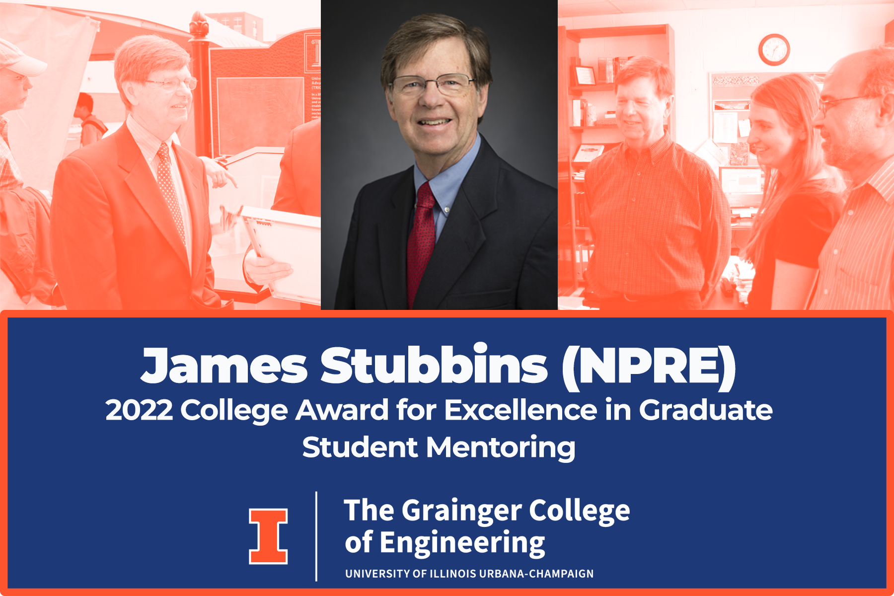 Stubbins wins college award for Excellence in Graduate Student Mentoring