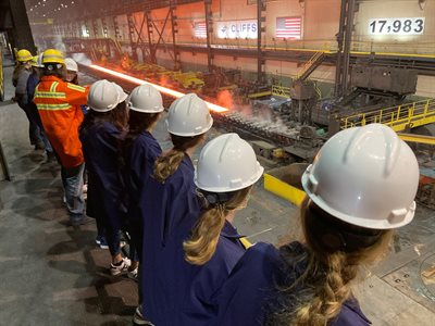 Women in MechSE at a steel plant