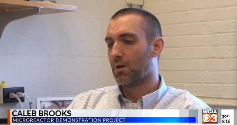 Microreactor project featured on local news